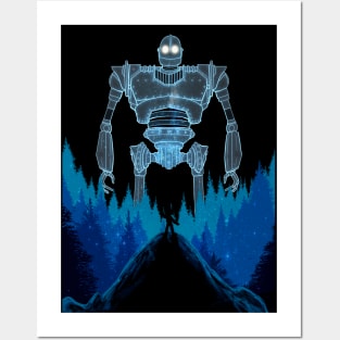 Big iron robot Posters and Art